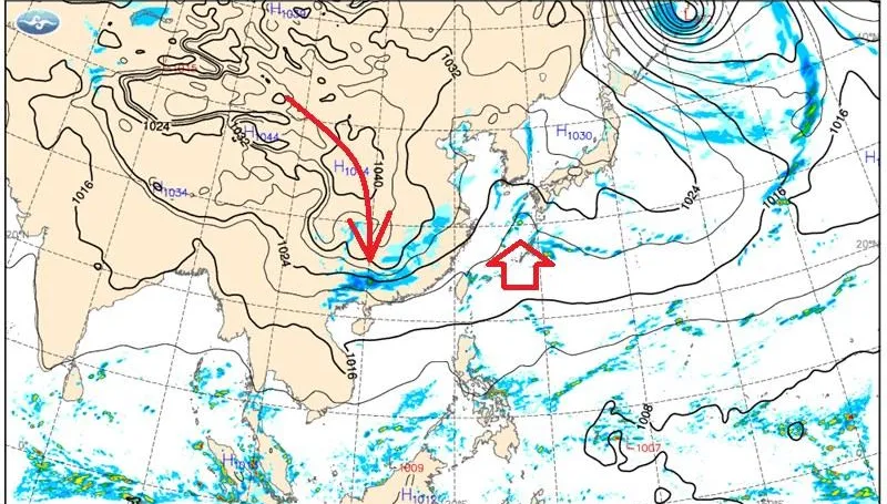 冷氣團何時抵達台灣？　鄭明典曬1圖示警：很接近了