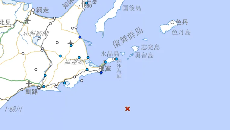 北海道3分鐘連2震！規模達5.4、5.2「深度極淺」　最大震度3級
