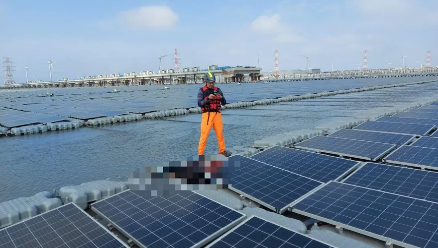 彰濱「海上光電板噩耗」最新！死者身分曝家屬慟