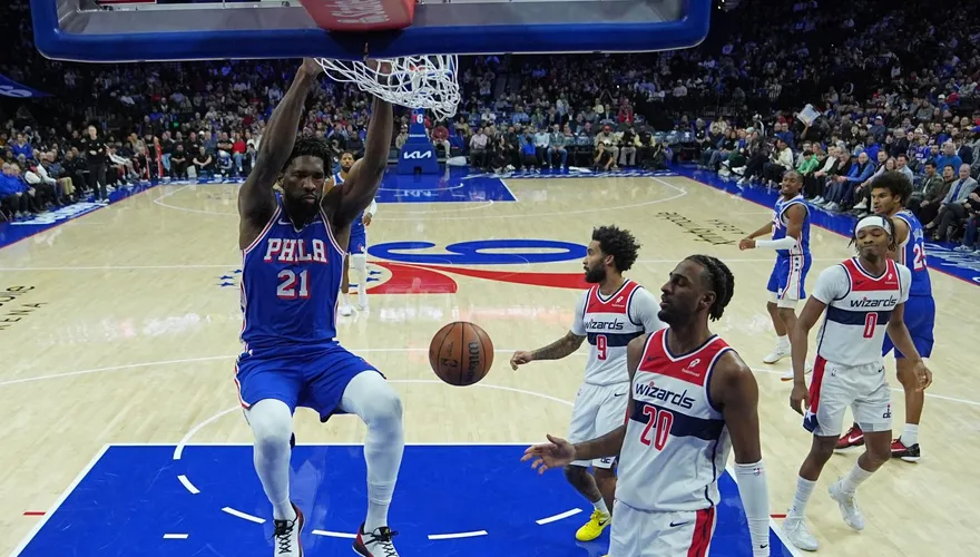 NBA/76人3巨頭聯手砍73分！輕取巫師　笑納本季第20勝