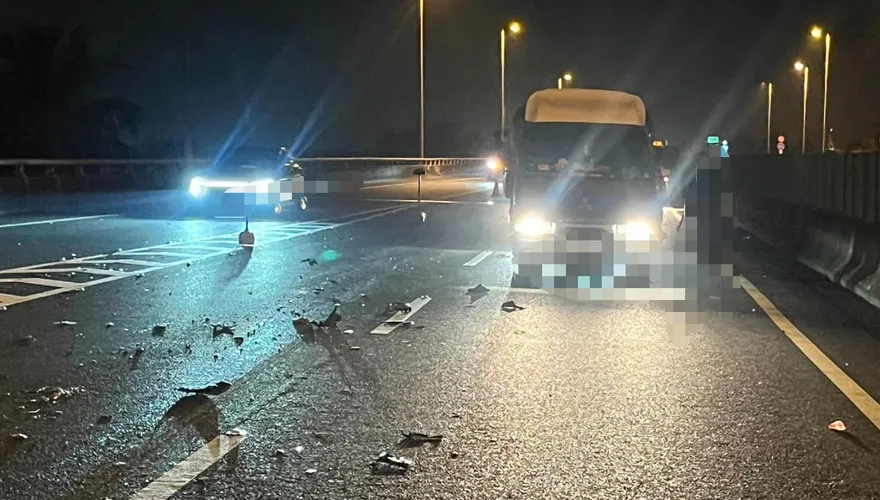 機車逆向闖國道3號！騎士當場遭貨車輾死