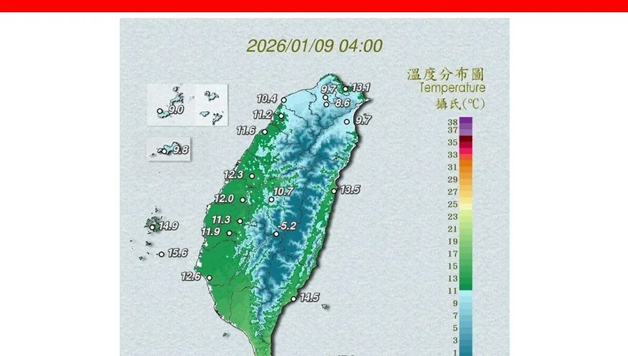 還沒冷完！2026首波寒流達標　1/10恐迎最冷時刻