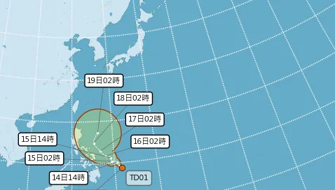 1月颱風不稀奇！TD-01恐成颱風「洛鞍」　最新路徑出爐