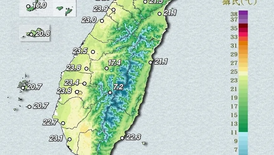 桃竹苗今夜低溫10度以下「冷到明早」！氣象署亮燈示警