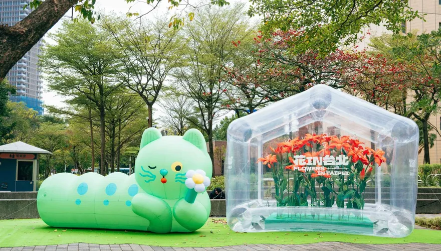 花IN台北園丁「喵喵」萌翻　「春之幻境溫室」限定登場