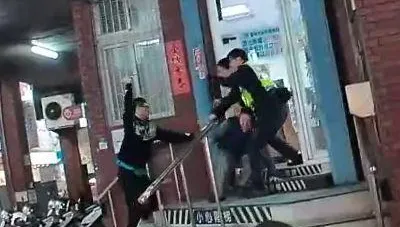 影/台南「派出所門口隨機砍人」最新！染血20公分足療刀曝光