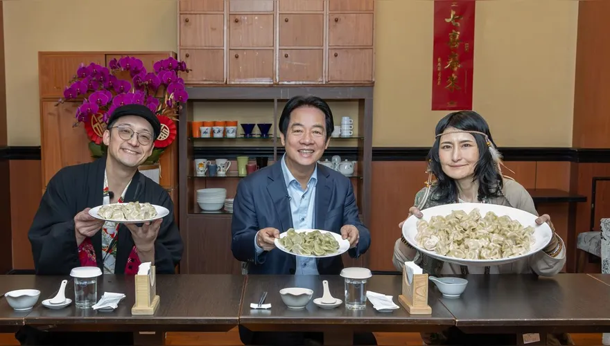 100顆水餃算什麼！日本大胃王進總統府　賴清德看傻：再加10隻雞腿