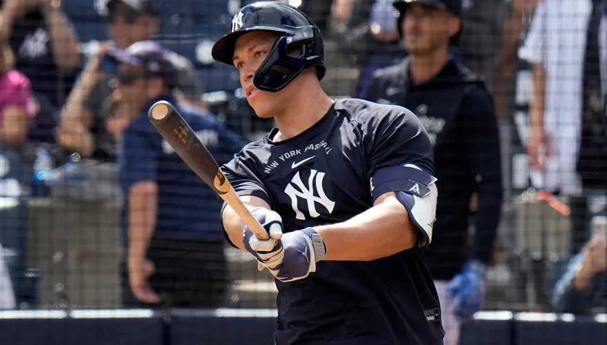 MLB/賈吉雙響砲瓊斯開轟　洋基春訓開幕戰20比3痛宰老虎