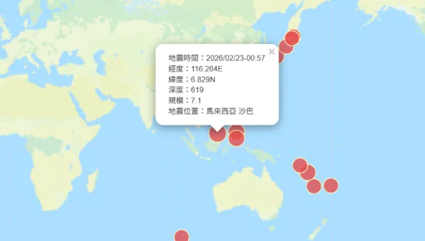 馬來西亞規模7.1強震　專家：全球地震平靜期告終