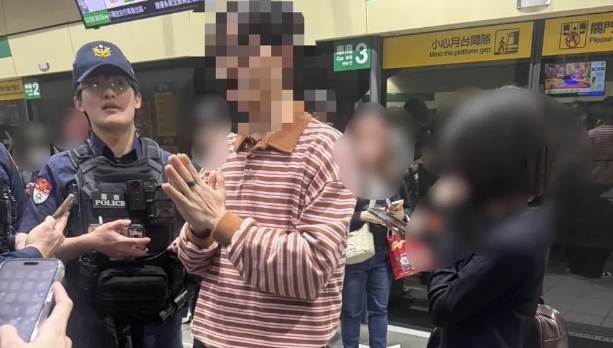 影/南西商圈中山站驚傳女子亮刀　警鎖定身分追緝中