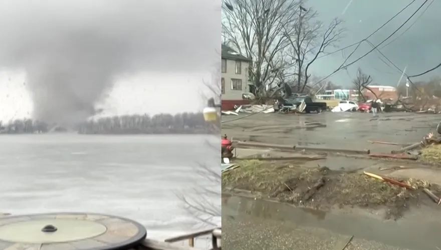 影/強烈龍捲風襲美釀4死多傷　房屋被夷為平地、殘骸飛散慘況曝