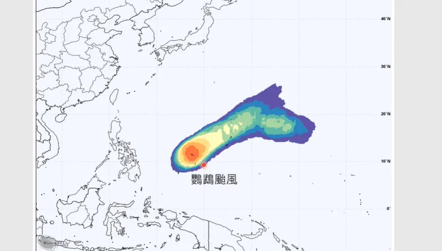 鸚鵡颱風最快今晚生成　預測路徑、對台影響曝光