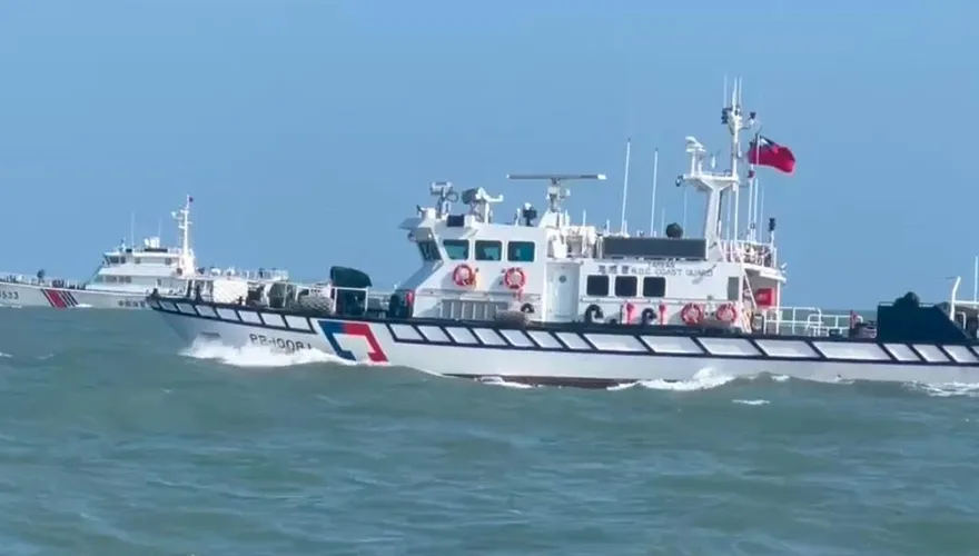影/4艘陸海警船侵擾金門水域　海巡署：徒費油料沒意義