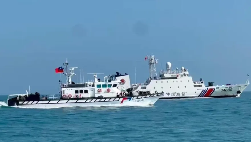 影/陸海警船連2天現蹤金門　海巡署「一對一」併航驅離
