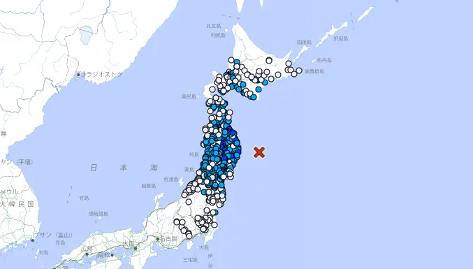 日本岩手縣三陸近海發生規模6.5極淺層地震！氣象廳提醒防「海面變化」