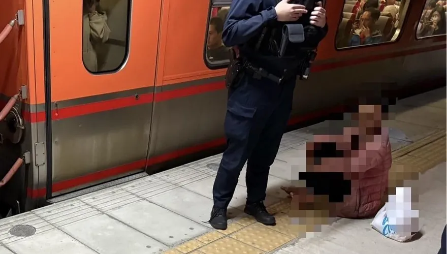 影/醉男台鐵列車上持老虎鉗恐嚇　鐵警新豐站逮人送辦