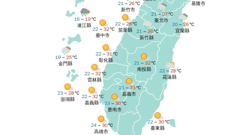 上班颳焚風！南高屏、台東明高溫上看36度