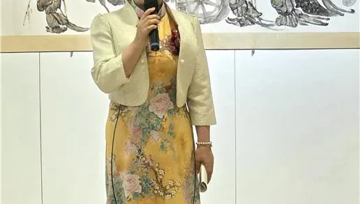 筆韻生春楊小寧國畫展！綻放生命韌性　佛光緣美術館台南館展出