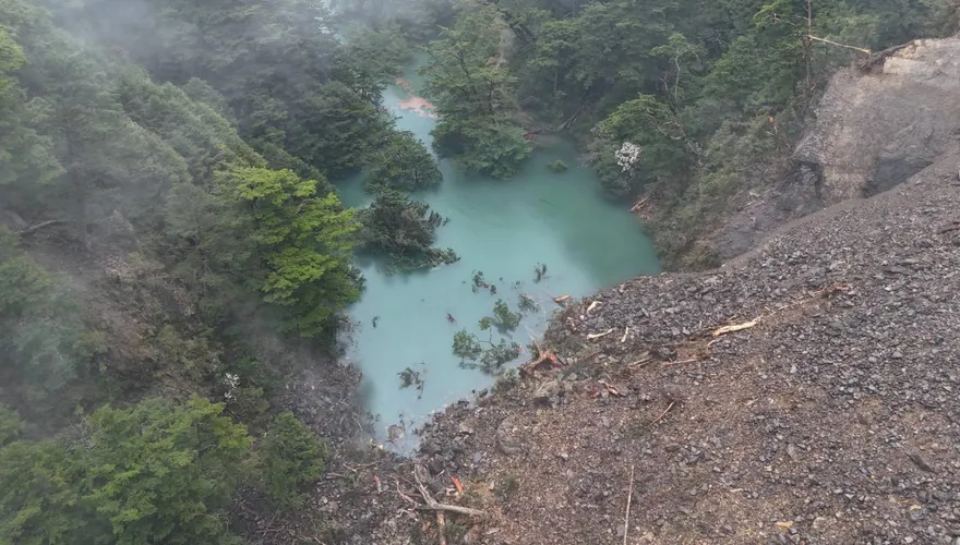 影/合歡溪邊坡崩塌「新堰塞湖」成形！　林保署：西峰便道暫封閉