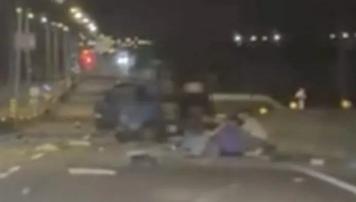 影/又是肇逃！台東「車全碎人重創命危」豪車駕駛跑了