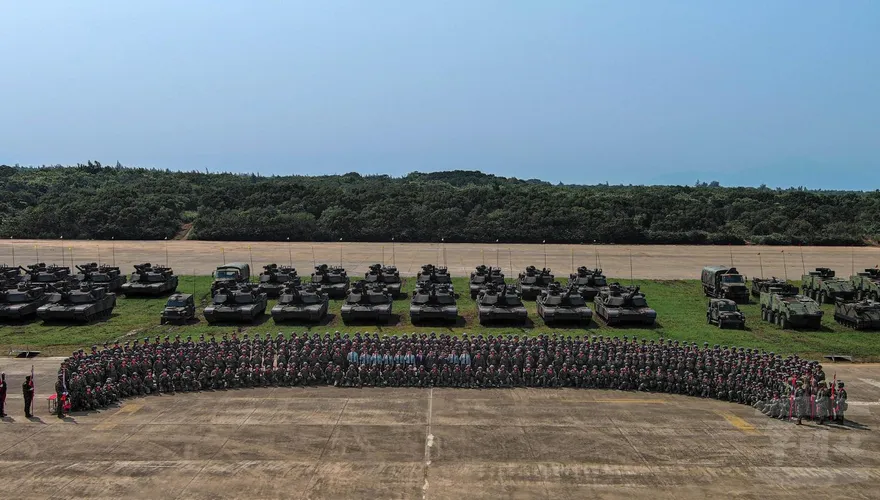 地表最強戰車再入列　第584旅第2批換裝M1A2T成軍
