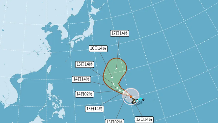 辛樂克升級強颱！朝東北前進「對台無影響」　4/17轉弱