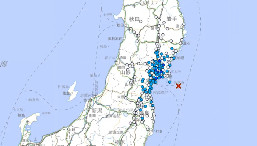 日本宮城縣近海發生規模4.7淺層有感地震　無海嘯風險