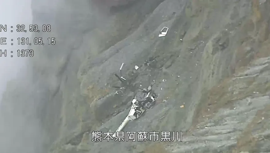 2台灣客魂斷阿蘇火山近半年！當地政府終批准「進火山口打撈」