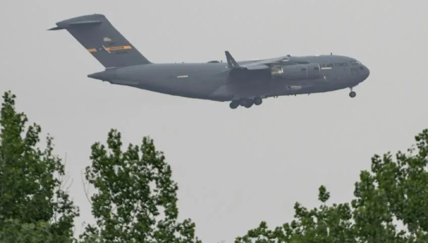 川普要來了？美軍C-17運輸機「環球霸王」現北京　或載先遣物資