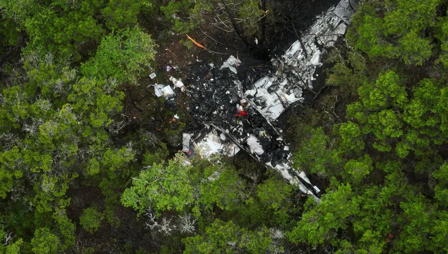 機身全毀！小飛機墜毀德州樹林5死　居民聞巨響：以為後牆著火