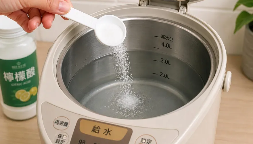電熱水瓶水垢好難清？家事達人教4步驟　橡圈龜裂要換新