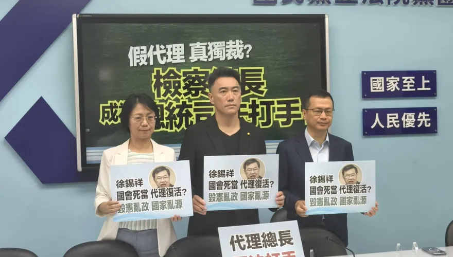 徐錫祥遭立院否決竟回鍋代理！藍轟：假代理真獨裁