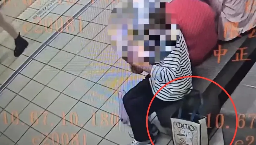 影/婦人北捷遺留裝5萬現金提袋　尼姑摸走遭逮送辦