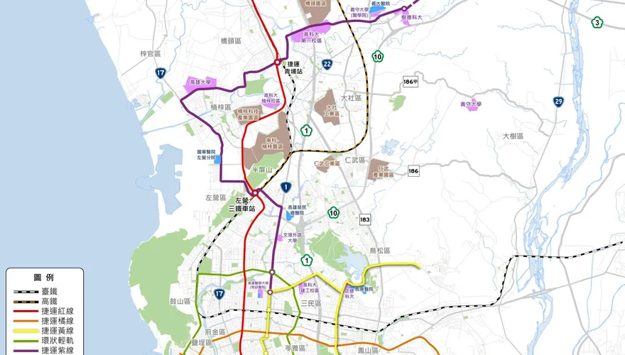 高雄捷運紫線進度曝光！串聯半導體S廊帶　已報交通部審議
