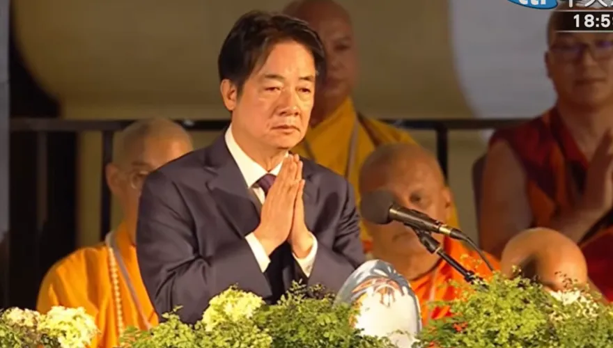 賴清德出席佛誕浴佛祈福會　感謝慈濟對社會無私奉獻