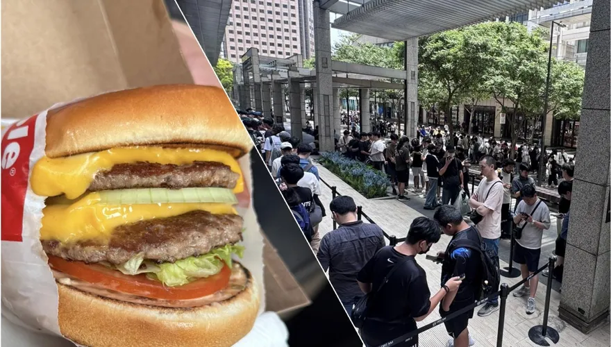 影/美國神級漢堡IN-N-OUT3度來台快閃！500人瘋排提早開賣