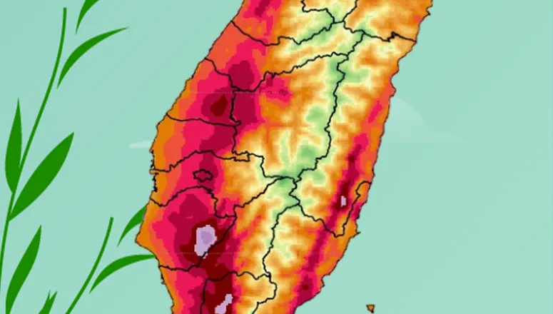 琉球熱帶系統發展中！明起高溫37度　週五雨勢報到