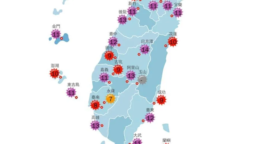 19地區飆達危險級「熱到紫爆」！鄭明典急籲：太陽別直曬