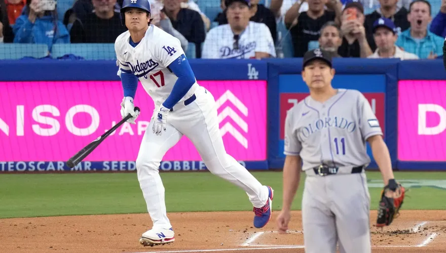 MLB/大谷翔平手傷？首局首打席砲轟菅野智之