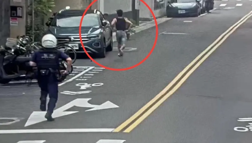 影/失聯移工遇警攔查棄車狂奔　警衝刺逮人送辦