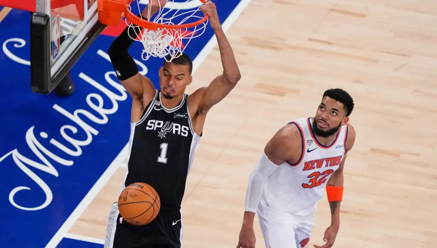 NBA/馬刺扳回一城！文班亞馬轟32分　斬斷尼克季後13連勝