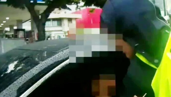 影/這裡不能睡覺喔！台中男疑毒駕車停路中央「恍惚入夢」