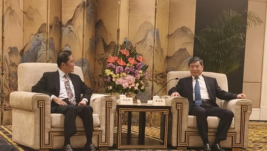 張榮恭拜會福建省委書記　盼海峽論壇推進兩岸和平