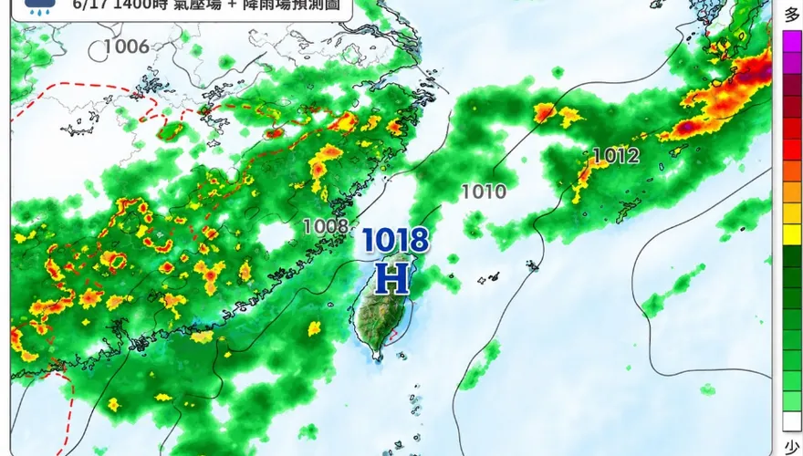 西北雨再發威！午後雷雨旺盛　專家揭下午降雨熱區