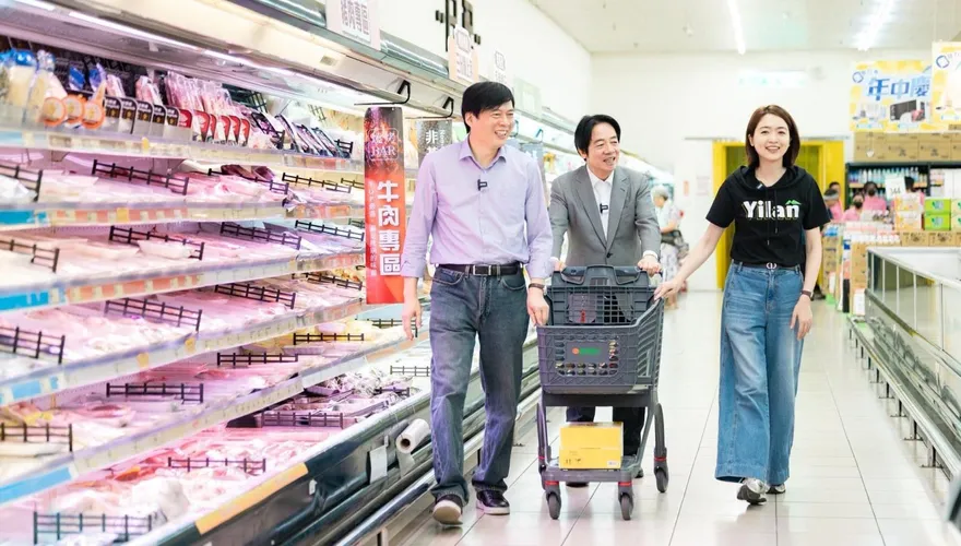 賴清德端午合體林國漳、韓瑩！逛宜蘭超市PK冷笑話