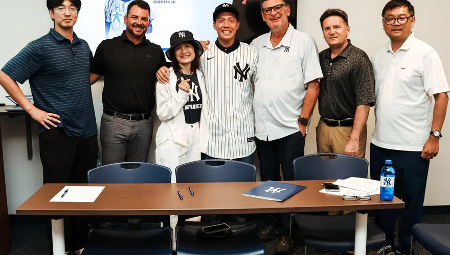 MLB/台灣史上第3人！繼王建民、郭阜林後　洋基簽下賴謙凡