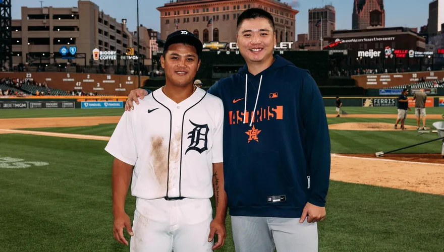 MLB/鄧愷威明有望再戰李灝宇　老虎小編曬合照：台灣人快來按讚