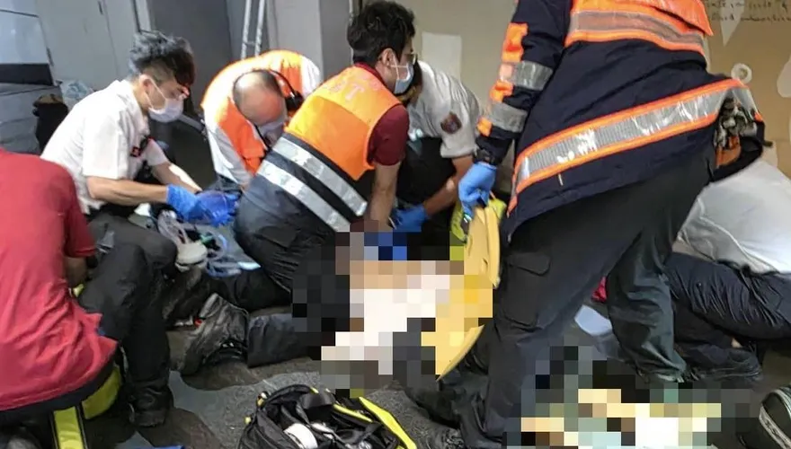 松山車站男子突無呼吸心跳　緊急送醫搶救中