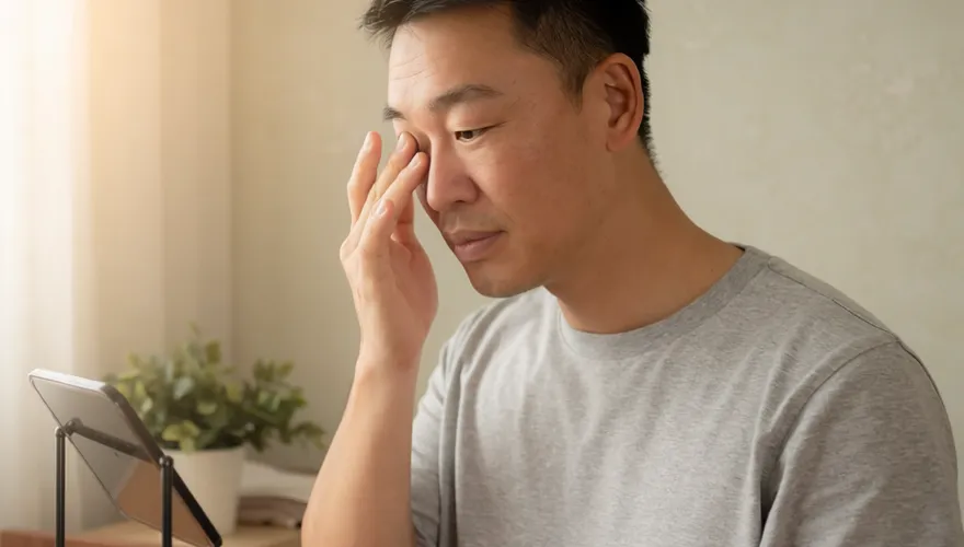 信「右眼跳災」狂拍眼皮3天除晦氣　陸男視網膜剝離險失明