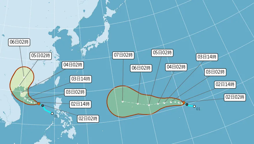 雙颱估今生成！吳德榮示警：TD10恐變「大而強颱風」